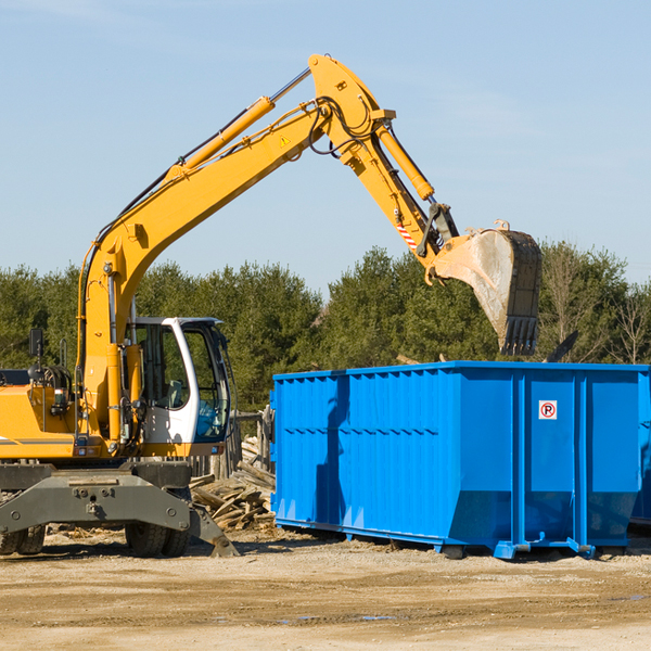 can i choose the location where the residential dumpster will be placed in Lakeland MI